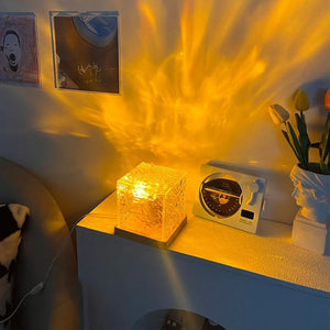 Cozy And Soothing Crystal Cube Projector Lamp (60% OFF TODAY!)