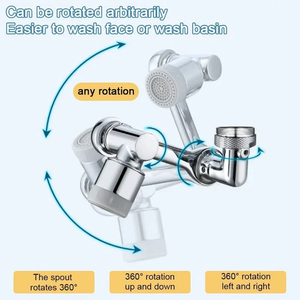 Universal 1080° Swivel Robotic Arm Swivel Extension Faucet Aerator (60% OFF TODAY!)