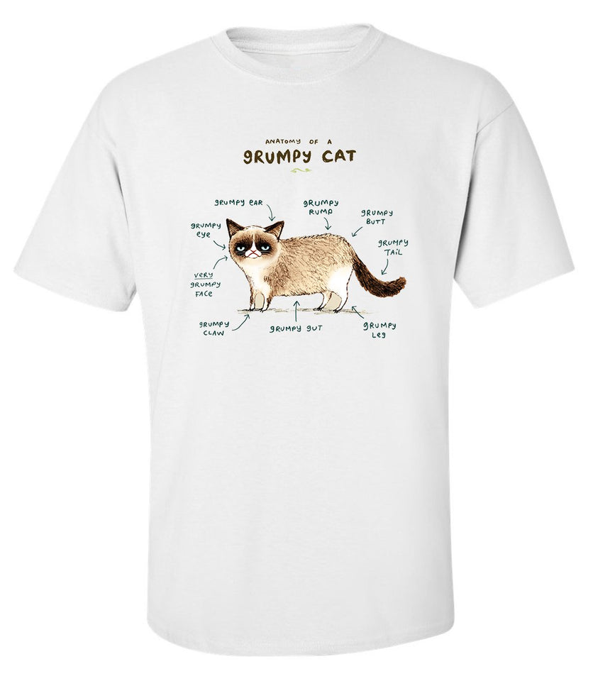 Grumpy Cat Anatomy T-Shirt (60% OFF TODAY!)