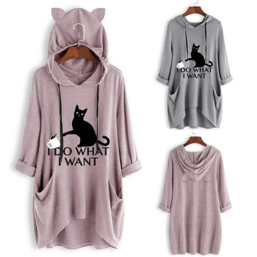 I DO WHAT I WANT Cat Ear Hoodie (60% OFF TODAY!)