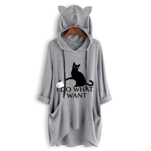 I DO WHAT I WANT Cat Ear Hoodie (60% OFF TODAY!)