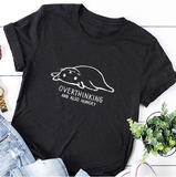 Overthinking And Also Hungry Cat T-Shirt (60% OFF TODAY!)
