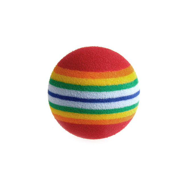 Rainbow Foam Fetch Balls
