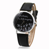 "Whatever I am Late Anyway" Leather Watch